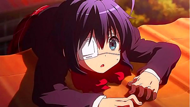 Romantic Chuunibyou Anime Couple Enjoy Intense Passionate Moments