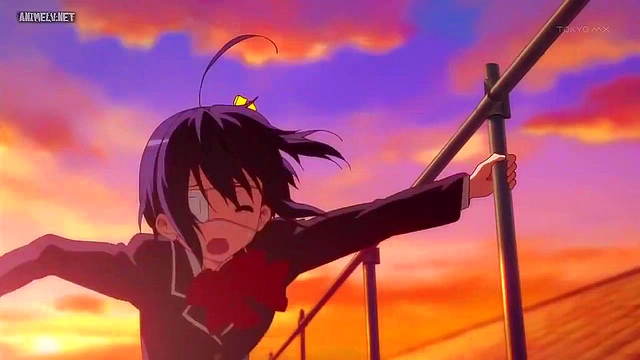 Romantic Chuunibyou Anime Couple Enjoy Intense Passionate Moments