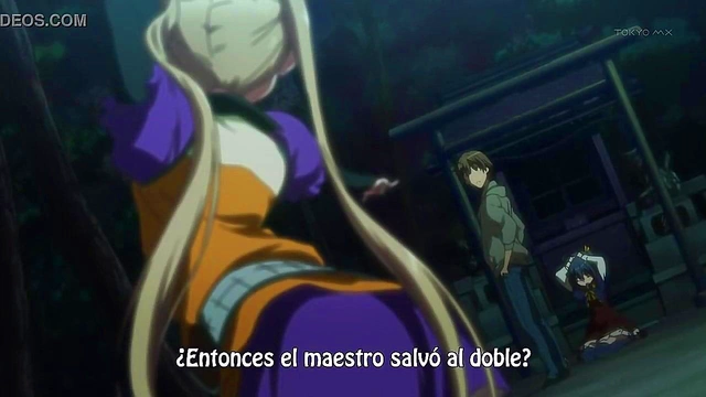 Romantic Chuunibyou Anime Couple Enjoy Intense Passionate Moments