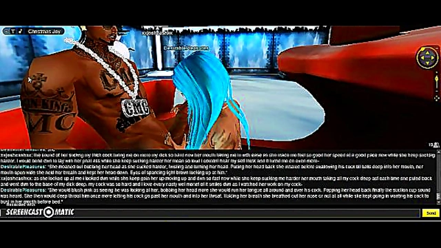 Horny Anime Chick Gets DP Action & Xmas Blowjob Festivity Treat