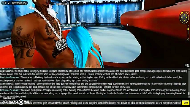 Horny Anime Chick Gets DP Action & Xmas Blowjob Festivity Treat