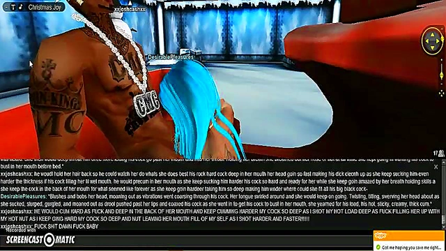 Horny Anime Chick Gets DP Action & Xmas Blowjob Festivity Treat