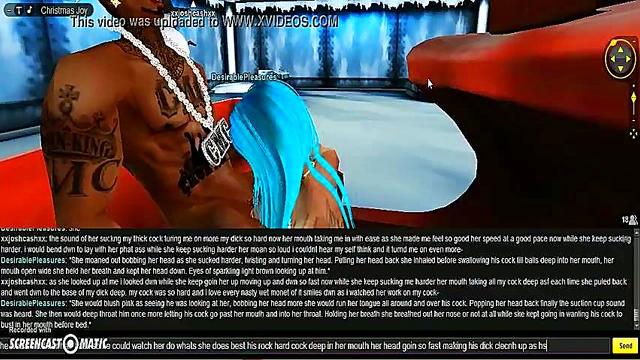 Horny Anime Chick Gets DP Action & Xmas Blowjob Festivity Treat