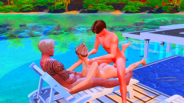 Stepbrother Fucks Stepmom While Stepdad Watches Wife Cheat In Anime Sims Me Hentai