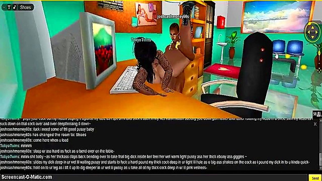 Tokyo DMV – 3D Hentai Anime Couple Engages in Steamy Game Room Action