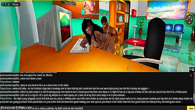 Tokyo DMV – 3D Hentai Anime Couple Engages in Steamy Game Room Action