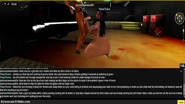 Tokyo DMV – 3D Hentai Anime Couple Engages in Steamy Game Room Action