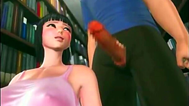 Aoi's Ecchi Adventures – Seductive Bookstore Temptations With 3D Hentai Action