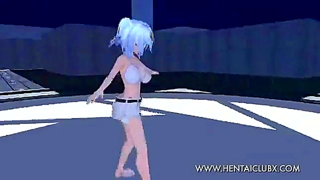 Sexy MMD Anime Girl Dances Seductively in Mini Skirt for Your Pleasure