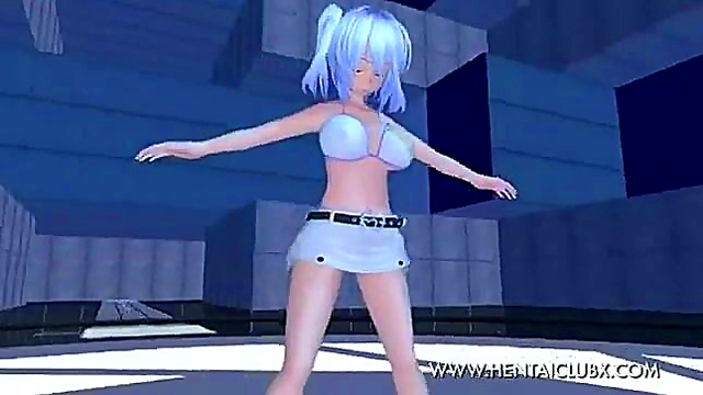 Sexy MMD Anime Girl Dances Seductively in Mini Skirt for Your Pleasure