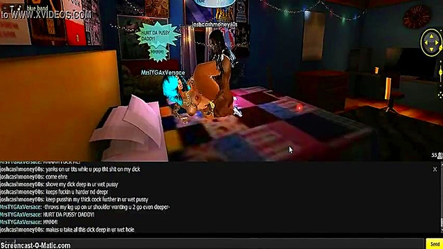 Tyga Blue Bed 3D Anime Porn Adventure With IMVU Game Characters