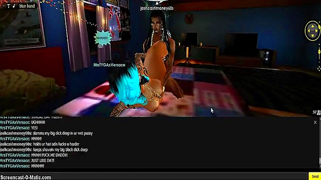 Tyga Blue Bed 3D Anime Porn Adventure With IMVU Game Characters