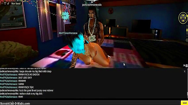 Tyga Blue Bed 3D Anime Porn Adventure With IMVU Game Characters