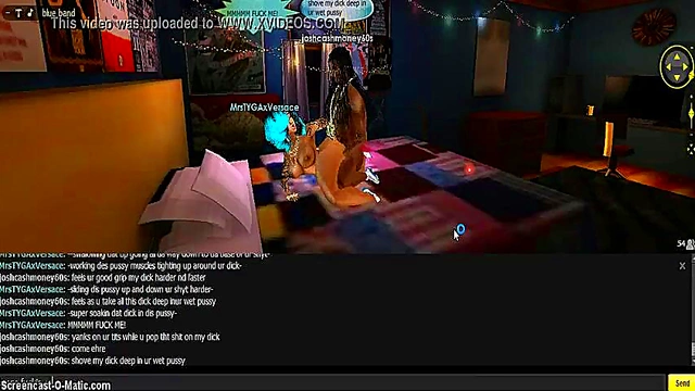 Tyga Blue Bed 3D Anime Porn Adventure With IMVU Game Characters