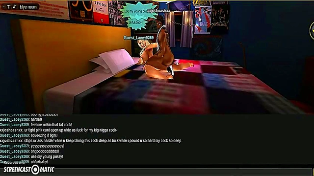 Lacey Blue Rides Cock in Vibrant 3D Anime Game Adventure