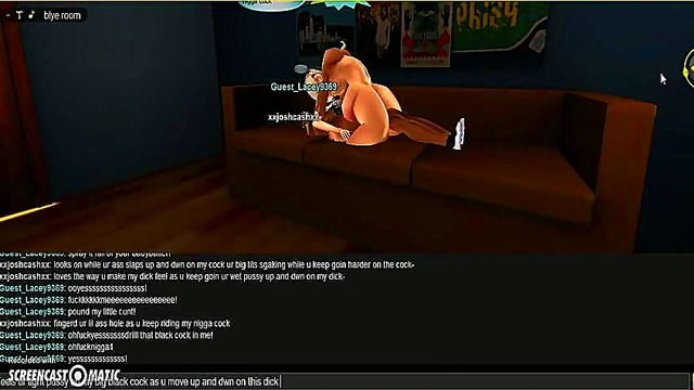 Lacey Blue Rides Cock in Vibrant 3D Anime Game Adventure