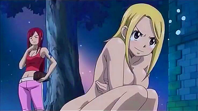 Funny Moments & Fan Service from Fairy Tail OVA 1 - Hot Anime Girls Tease!