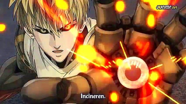 Shonen Anime Hero Gets Horny With Sexy Girlfriend In One Punch Man Action