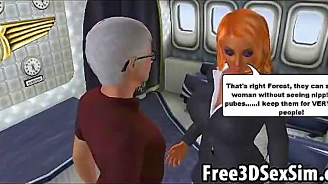 Sexy 3D Cartoon Hottie Strips Down to Show Off Her Assets Hotly