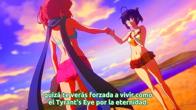 Romantic Chuunibyou Anime Couple Share Intense Hentai Love Scene