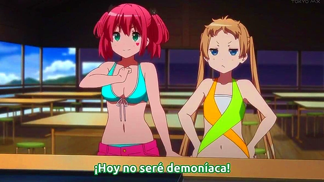 Romantic Chuunibyou Anime Couple Share Intense Hentai Love Scene