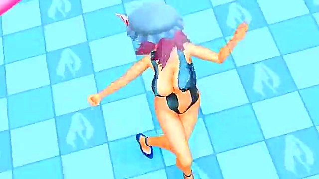 Touhou MMD Yuyu Dances Seductively in Anime Hentai Fantasy