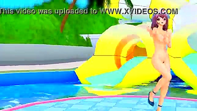 Touhou MMD Yuyu Dances Seductively in Anime Hentai Fantasy