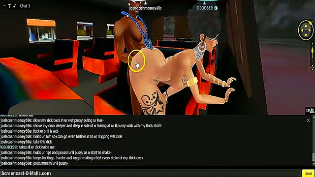 Pregnant IMVU Cartoon Chick Gets Animated 3D Game Action