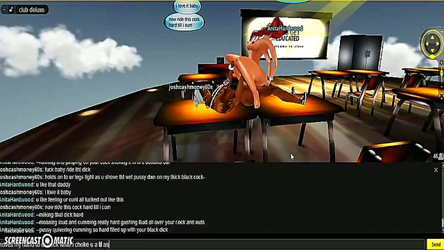 Anita School – 3D Anime Teen Seduces in Classroom for Game-Like Porn Action