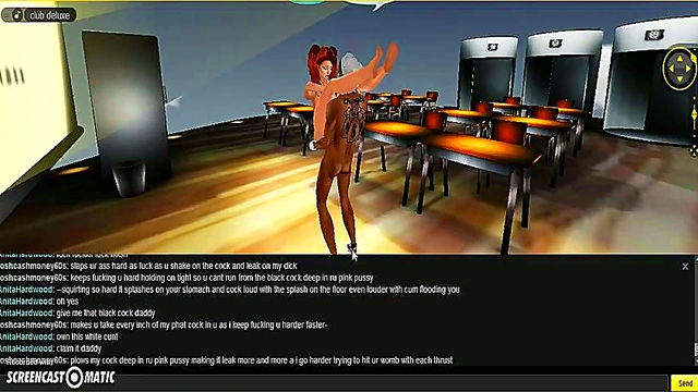 Anita School – 3D Anime Teen Seduces in Classroom for Game-Like Porn Action