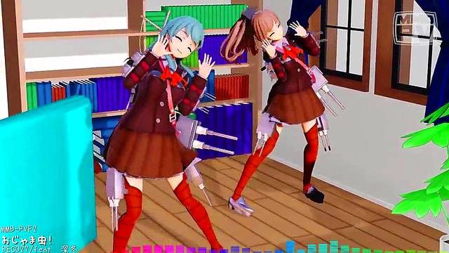 Japanese CG Anime Girl Gets Pleasured To Seductive Music