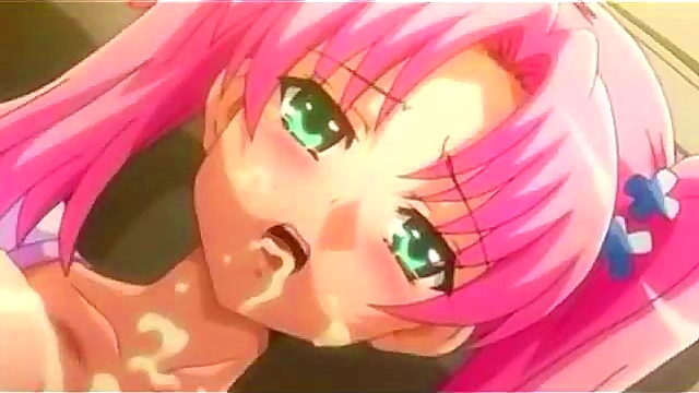 Pink-Haired Anime Girl Teases in Skirt for Seductive Fun