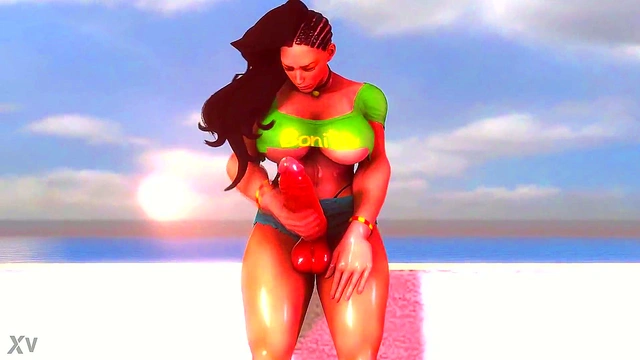 Futa Laura Shows Off Her Curves in Sexy 3D Hentai Solo Adventure