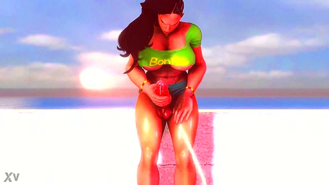 Futa Laura Shows Off Her Curves in Sexy 3D Hentai Solo Adventure