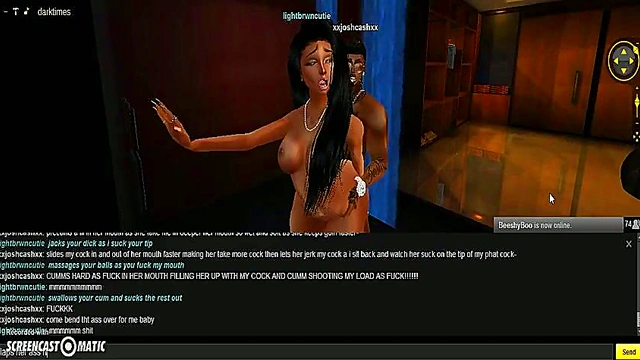 3D Cutie Gets Steamy Shower Room Action In Anime Porn Game