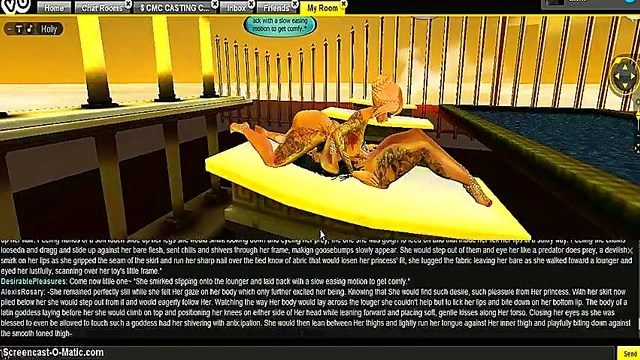 Alexis Faces DP Challenge In Steamy 3D Hentai Game Adventure