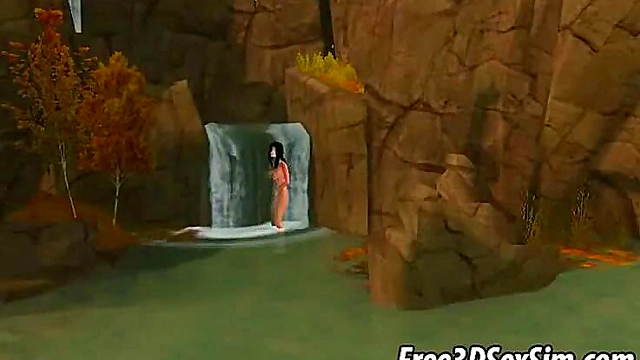 Foxy 3D Brunette Babe Gets Fucked Hardcore Outdoors