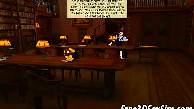 Redhead Anime Babe Fucks Jock Hard With Strap-On Toy