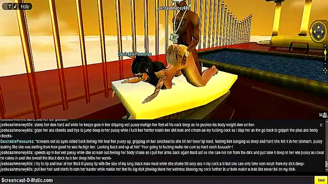 3D Anime Babe Gets DPG Greek Style In Exciting IMVU Game Adventure