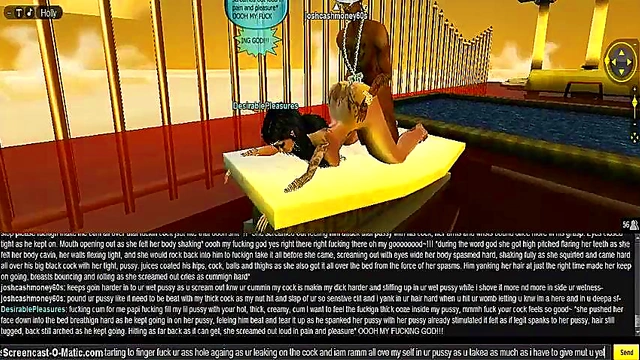 3D Anime Babe Gets DPG Greek Style In Exciting IMVU Game Adventure