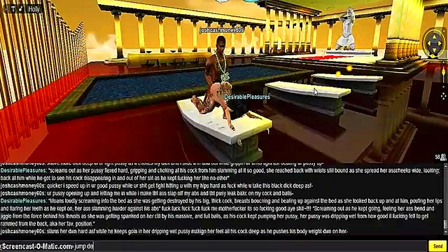 3D Anime Babe Gets DPG Greek Style In Exciting IMVU Game Adventure