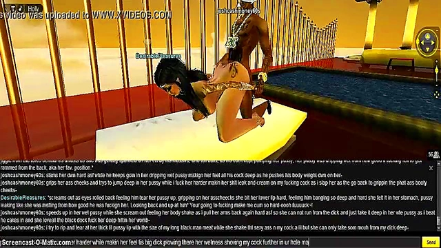 3D Anime Babe Gets DPG Greek Style In Exciting IMVU Game Adventure