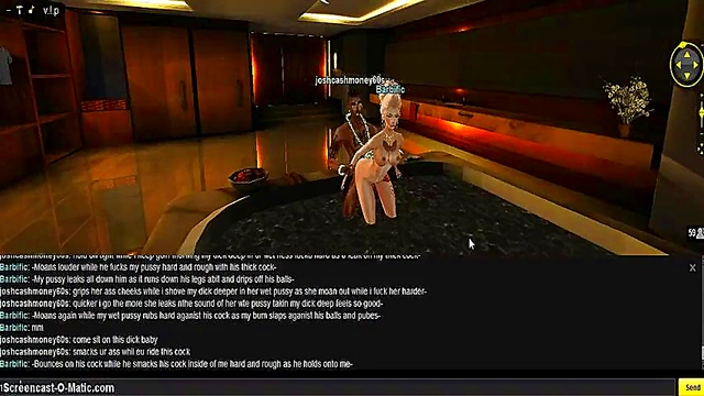 3D Anime Beauty Fucks Her Game Character for Intense Pleasure