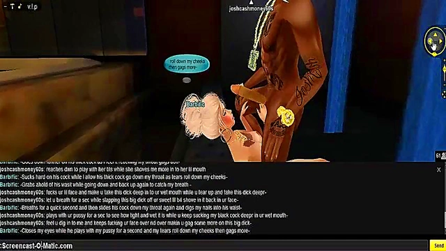 3D Anime Beauty Fucks Her Game Character for Intense Pleasure