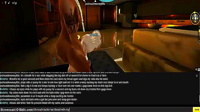 3D Anime Beauty Fucks Her Game Character for Intense Pleasure