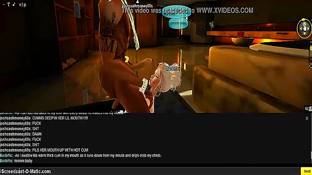 3D Anime Beauty Fucks Her Game Character for Intense Pleasure