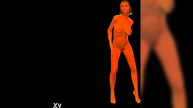 Horny Hottie Dances Seductively in 3D Anime Fantasy World