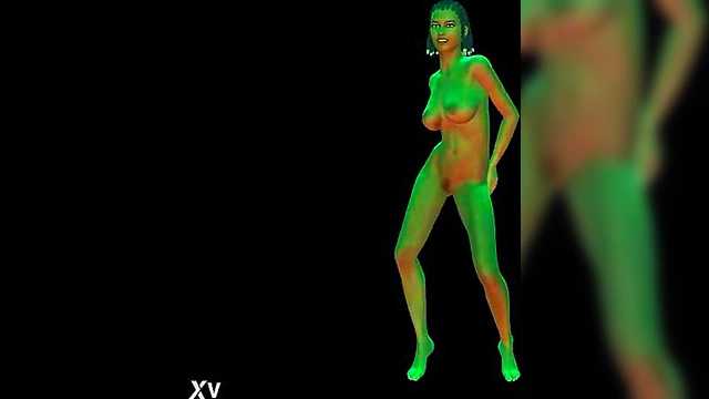 Horny Hottie Dances Seductively in 3D Anime Fantasy World
