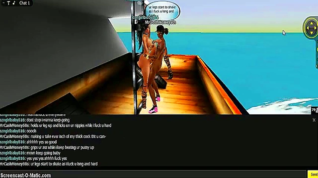 3D Cartoon Anime Chick Gets Wild In Game IMVU Adventure