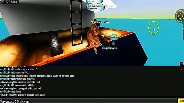 3D Cartoon Anime Chick Gets Wild In Game IMVU Adventure
